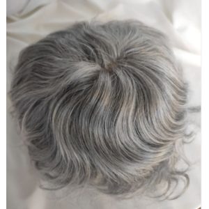 Pwigs Hairpiece Full French Lace Mens Toupee Bleached Knots Men Toupee Human Hair Wig Indian Remy Hair System Breathable 8x10 Toupee 18# Color - Image 22