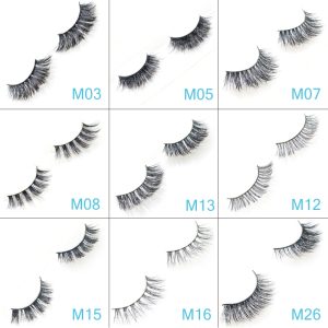 False Eyelashes 3D Mink Fur Siberian Fur Fake Lashes Reusable for Makeup Natural Thick Black Color - Image 4