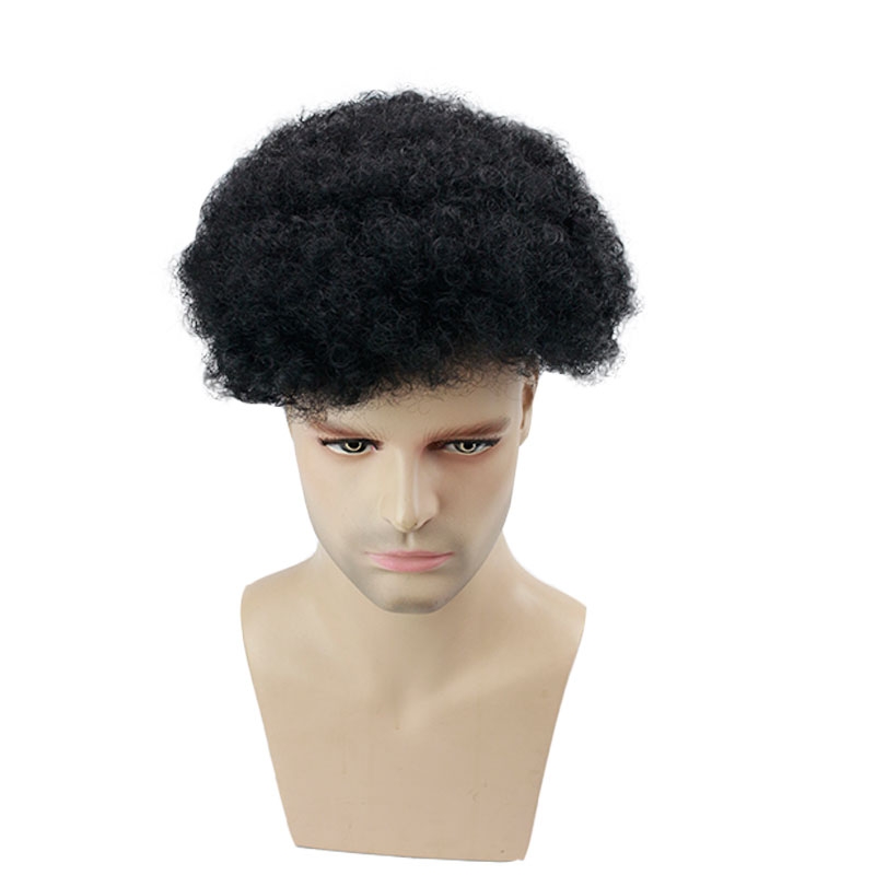 Human Hair Men's Toupee Thin Skin Hairpiece Hair Replacement System Monofilament Net Base for Men 10x8 Inch Natural Color Lace Toupee - Image 2