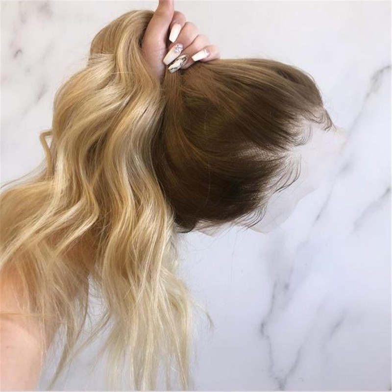 Peruvian Hair 613 Blonde Ombre Color Lace Front Wig