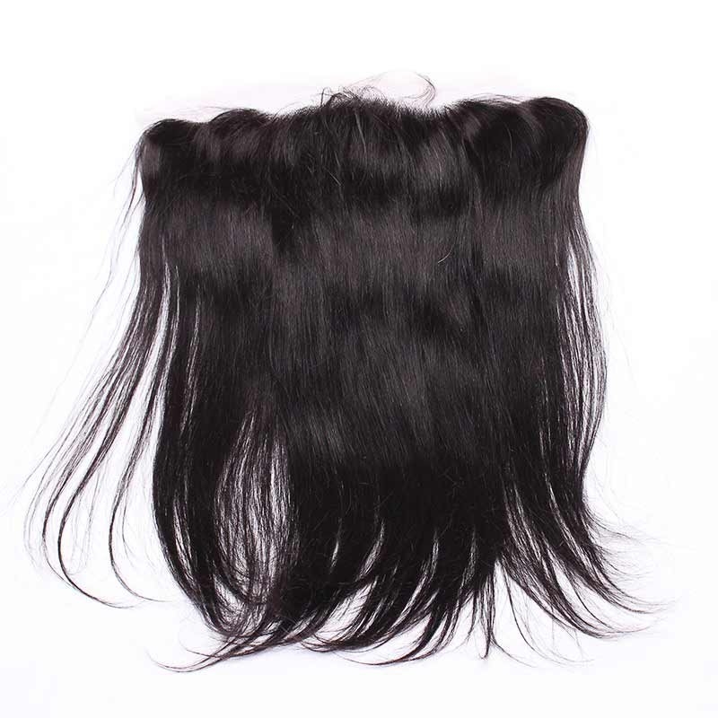 Ear To Ear Lace Frontal Closure Hairstyles 13x4inchs Silk Straight Brazalian Remy Hair Natural Color - Image 4