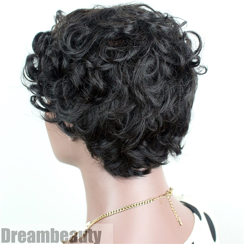 Brazilian Hair Full Wigs Short Curly Wigs Low Price Wig - Image 5