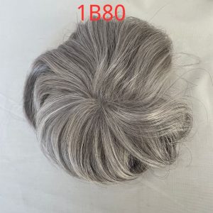 1B60 Side Or Back Hair Patches 8x8 cm Full Skin PU Base Toupee For Men Covering Bald Spots On Head Sides Or Back - Image 40