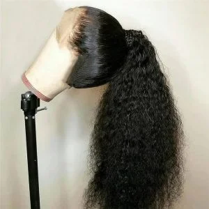 Alternative view of Curly Lace Front Human Hair Wigs For Women 13X4 Lace Frontal Wig 8-32 Malaysian Curly Lace Closure Wig Pre Plucked