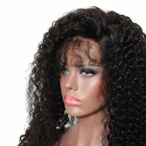 Alternative view of Remy Lace Front Wigs Human Hair Wigs Natural Black Color 200% Density Wigs Pre Plucked Natural Baby Hair Around