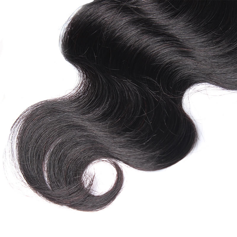 Transparent HD Swiss Thinner lace Unprocessed Brazilian Hair Closure Body Wave 5X5 Lace Closures With Baby Hair Around Natural Color - Image 3