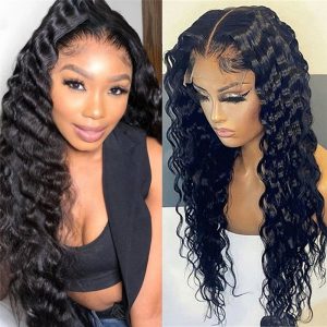 150% Density Glueless Lace Front Wigs Deep Wave Lace Front Human Hair Wigs Pre Pluck Lace Front Human Hair Wigs For Women - Image 5