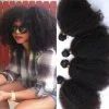 Hair Bundles Brazilian Kinky Curly Remy Hair Weave 8A Grade 4 Pcs Afro Kinky Curly Human Hair Extensions 4B 4C