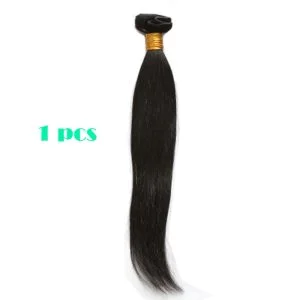 Silky Straight Bundle 1Pcs Hair Extension Brazalian Human Hair Human Hair (1 PC)