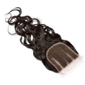 4x4 HD Brazalian Remy Hair Closure Piece Water Wet Wave Free Part Lace Closure 4x4 inchs Natural Color