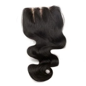 Alternative view of 4x4 HD Lace Closure Remy Hair Closures Body Wave Cambodian Human Hair Three Part Lace Closure 4x4 inchs Natural Color