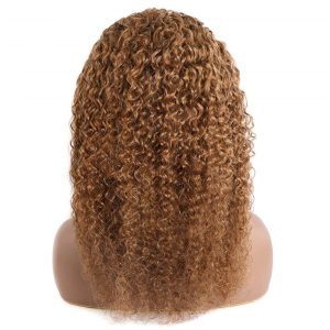 Highlighted Blonde  HeadBand Wig Curly Human Hair Wigs for Black Women Brazilian 10A Human Hair None Lace Front Water Wave Wigs Machine Made Wigs - Image 5