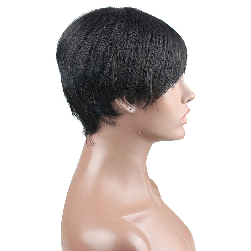 Short Wigs for Women Real Human Hair Full Wigs Short Hair - Image 5