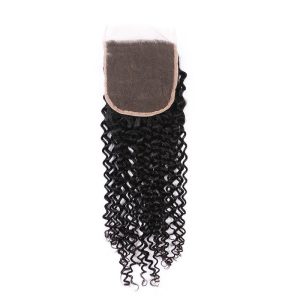 5x5 Transparent HD Swiss Thinner lace Curly Human Hair Lace Closure With Baby Hair Bleached Knots
