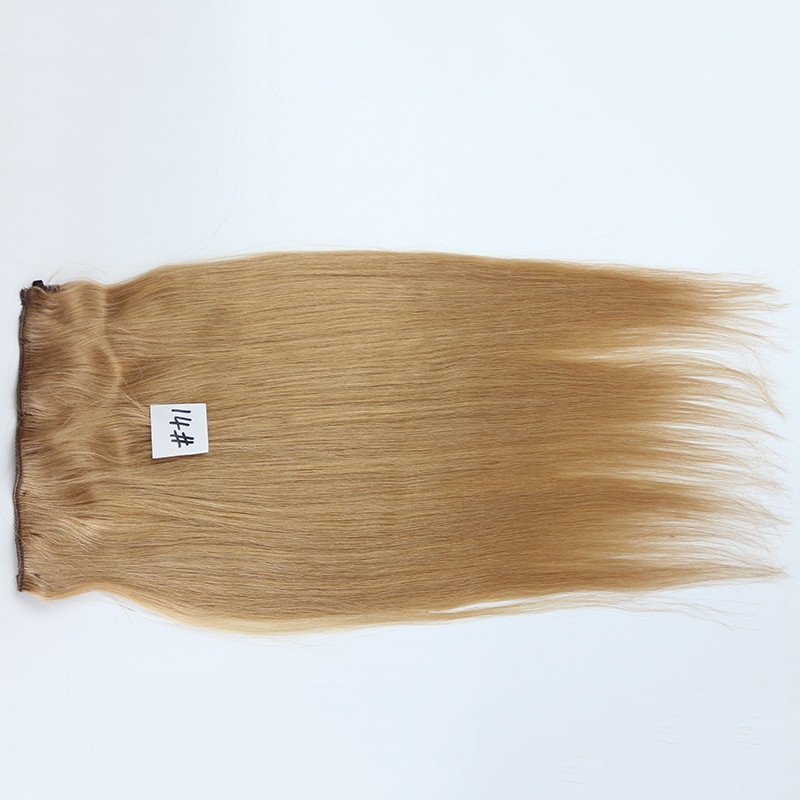 Flip Hair Extension 8A Unprocessed Malaysian Remy Hair 14# Brown Flip Hair Extension Human Hair Straight 100g/pc 14# Color - Image 3