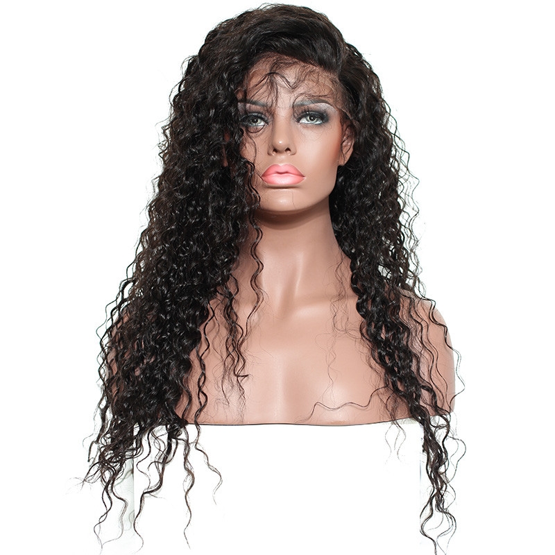 300% Density Curly Lace Front Human Hair Wigs For Black Women Pre Plucked Brazilian Remy Hair Bleached Knots - Image 3