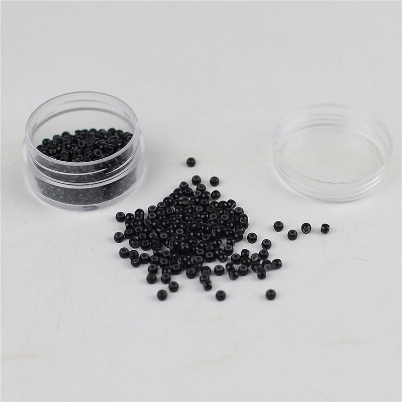 Pliers Loop Threader Bead Device Tool Kits for Silicone Micro Rings Link Hair and Feather Extensions(with Black# Nano Rings) - Image 5