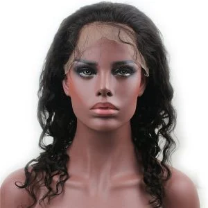 Glueless Full Lace Wigs Brazilian Remy Human Hair Loose Wave Bleached Knots with Baby Hair (14 inch) - Image 2