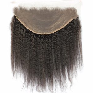 13x6 Lace Frontal With Natural Hairline Kinky Straight Brazilian Remy Hair Lace Frontal - Image 3