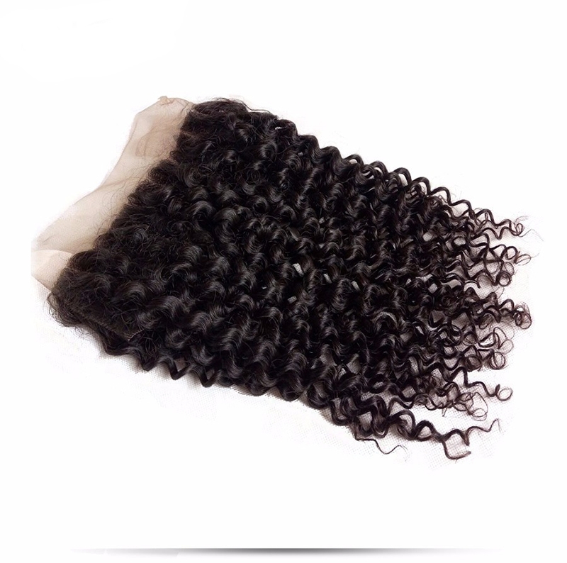 13x4 Lace Frontal Brazilian Human Curly Hair Lace Frontal Closures 1 Piece Ear to Ear Free Part Closure - Image 5