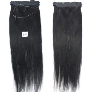 Alternative view of Flip Hair Extension 8A Unprocessed Brazilian Remy Hair Color #1 Flip Hair Extension Human Hair Straight Hair