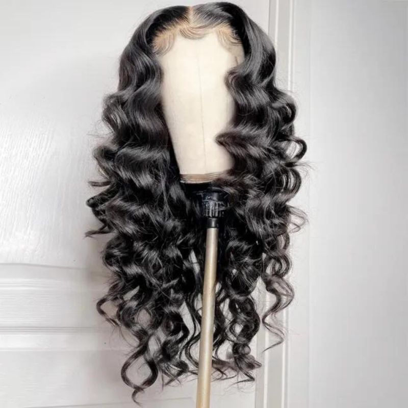 13x6 Lace Front Wig Loose Wave Cambodian Human Hair Wigs 150% Density 13x4 Lace Wigs For Black Women Natural Color Natural Hairline with Baby Hair - Image 2
