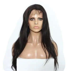 Alternative view of 13x6 Deep Part Lace Front Human Hair Wigs Glueless Non-Remy Human Hair Wigs Bleached Knots Brazilian Straight Wigs 150% Density