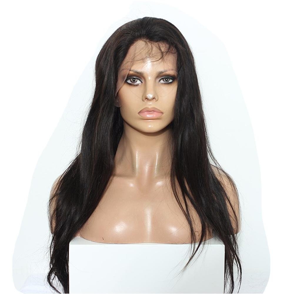 13x6 Deep Part Lace Front Human Hair Wigs Glueless Non-Remy Human Hair Wigs Bleached Knots Brazilian Straight Wigs 150% Density - Image 2