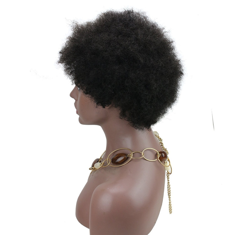 Straight Short Wig Brazilian Remy Human Hair 130% Density Short Full Wig for Women - Image 5