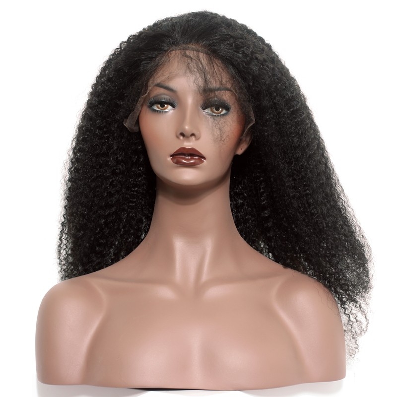 Full Lace Wigs On Sale Human Hair Afro Kinky Curly Hair 150% Density Glueless Lace Wig With Natural Hairline Bleached Knots Pre-Plucked - Image 2