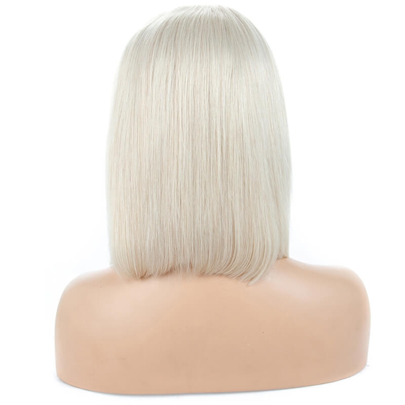 Silky Straight Middle Part Human Hair Full Lace Wigs Bleached Knots With Natural Baby Hair - Image 4