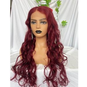 Lace Front Wigs Virgin Loose Wave Hd Human Brazilian Hair Swiss Lace Front 150% 99J Wigs - Image 4