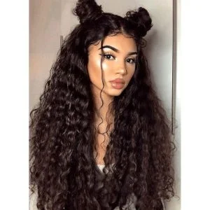 360 Lace Frontal Wig Human Hair 150% Density Glueless Deep Wave Wig Brazilian Hair Lace Frontal Wigs For Black Women