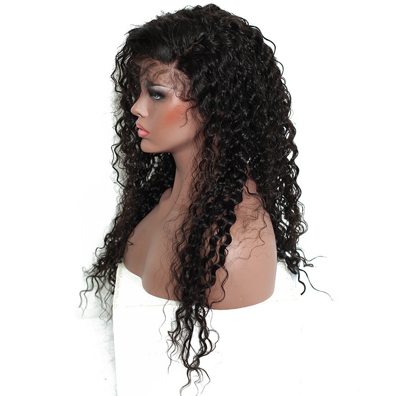 300% Density Curly Lace Front Human Hair Wigs For Black Women Pre Plucked Brazilian Remy Hair Bleached Knots - Image 2