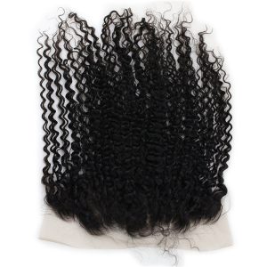 13x6 Lace Frontal Closure Jerry Curl Vietnamese Human Hair Free Part Ear to Ear Full Lace Frontal Bleached Knots with Baby Hair Natural Color - Image 5