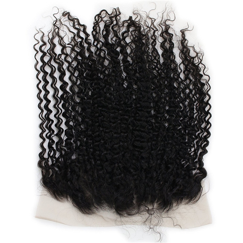 13x6 Lace Frontal Closure Jerry Curl Vietnamese Human Hair Free Part Ear to Ear Full Lace Frontal Bleached Knots with Baby Hair Natural Color - Image 5