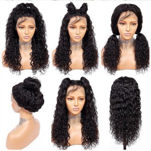 Water Wave Wigs 360 Lace Frontal Wigs Glueless Human Hair 130% 180% Density Natural Looking Wigs - Image 5