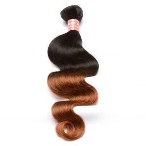 Body Wave 1B/30 Ombre Color Brazilian Human Hair Weave 4 Bundles Deals - Image 4