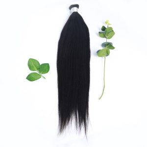 Wholesale India Hair Extensionas Machine Micro Ombre I Tip Yaki Straight Hair Extensions I Tip - Image 3