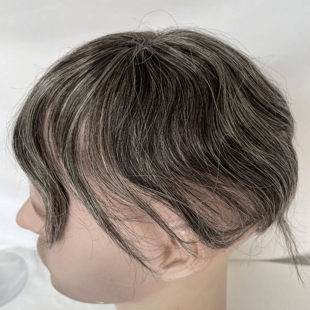 1B60 Side Or Back Hair Patches 8x8 cm Full Skin PU Base Toupee For Men Covering Bald Spots On Head Sides Or Back - Image 13