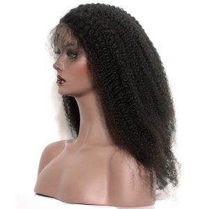 Glueless Lace Front Human Hair Wigs 250% Density Afro Kinky Curly Peruvian Remy Hair Lace Front Wigs with Baby Hair 20inch - Image 4