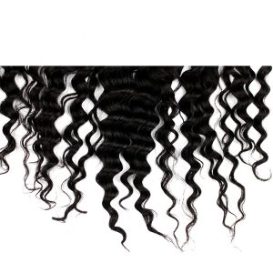 Brazilian Deep Wave 13x6 Lace Frontal Closure Ear To Ear Pre Plucked With Baby Hair Viegin Human Hair Free Part - Image 4