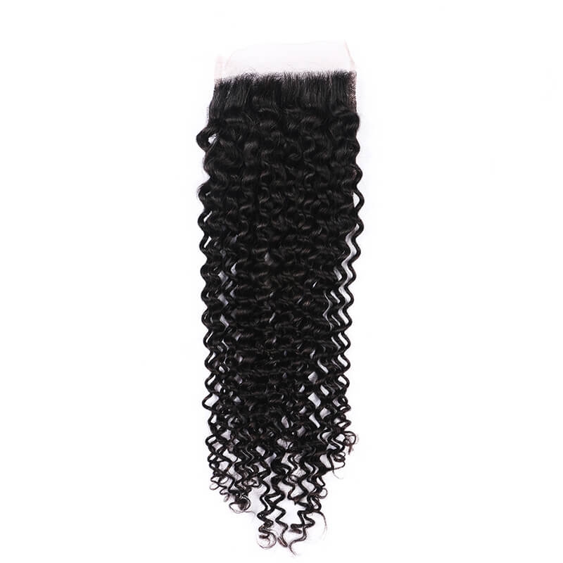 5x5 Transparent HD Swiss Thinner lace Curly Human Hair Lace Closure With Baby Hair Bleached Knots - Image 2