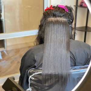 Brazilian Silk Straight I Tip Microlinks Hair Extensions Human Hair For Black Women I Tip Virgin Hair Extensions Pwigs