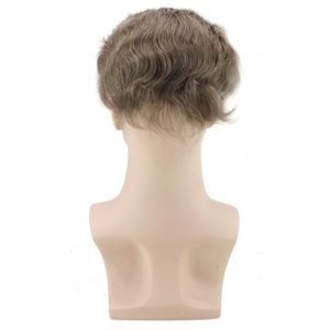 Men's Wig Human Hair Hairpiece Toupee Super Thin Skin Hair Replacement (#7 Light Ash Brown) - Image 5