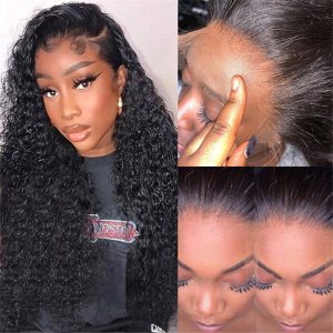 Hd Swiss Lace 13*4 Human Hair Lace Front Wigs Pre Plucked 5*5/4*4 Invisible Lace Curly Wigs