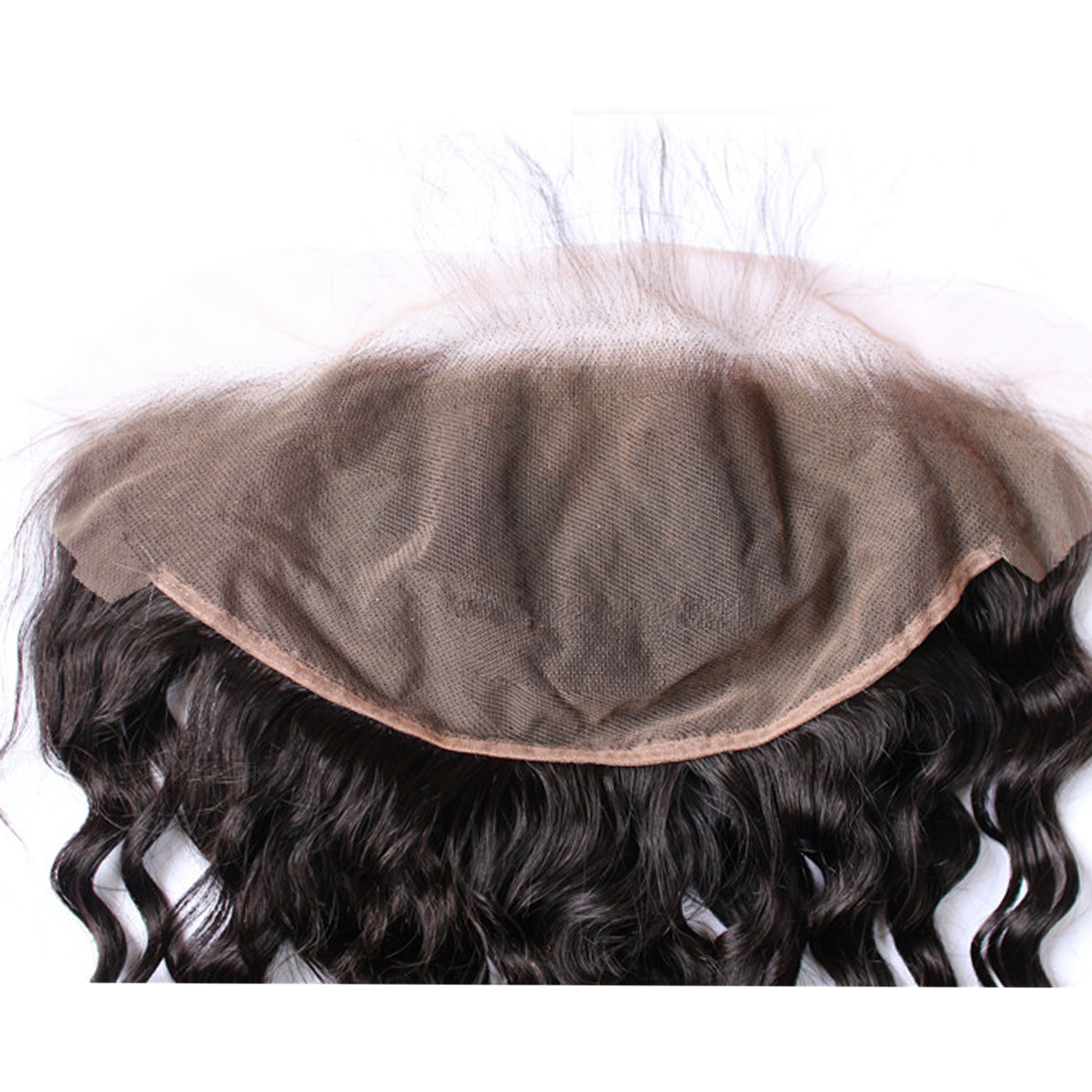 Brazilian Remy Hair Loose Deep Wave Natural Color Closure Swiss Lace 13x6 Pre Plucked Hair Line Lace Frontal - Image 3