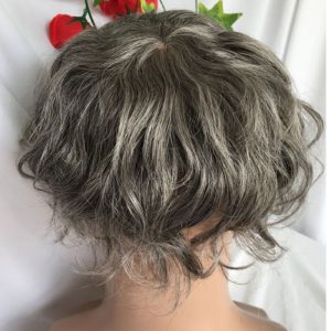 Full Franch Lace Base Toupee for Men 10x8" Human Hair pieces Men's Toupee Replacement System Men Wigs Human Hair Pieces 1B/80 Color - Image 4