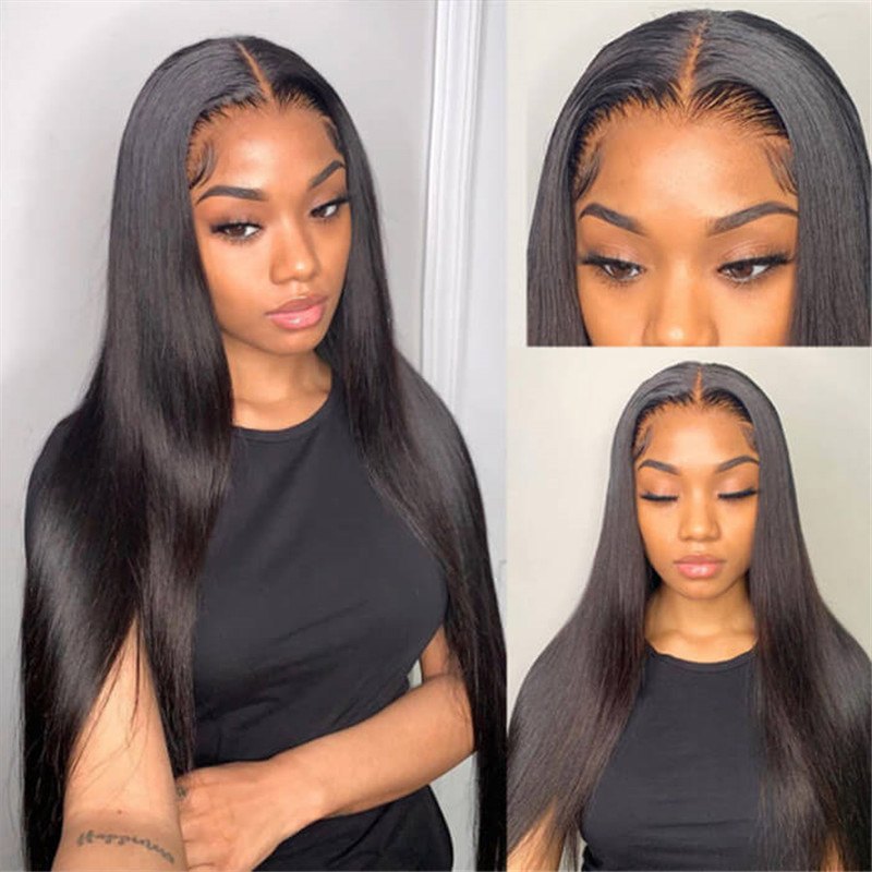 Skin Melt Hd Lace Wigs 13*6 Lace Frontal Wigs Glueless Human Hair Wigs 30 Inch For Sale - Image 2