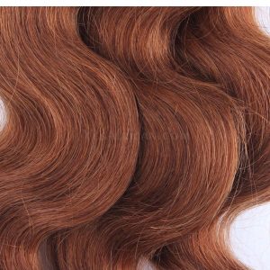 Color #30 Medium Brown Body Wave Peruvian Remy Hair Weaves 3pcs Buddles - Image 3